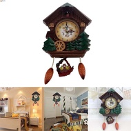 LEOTA Bird House Clock, Plastic House Shape Cuckoo Bird House Wall Clock, Realistic Accurate Music Time Reporting Battery Powered Cuckoo Chime Living Room