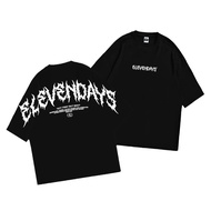 Elevendays Baju T summer American men's T -shirt pure cotton half-sleeved leisure female couple tide