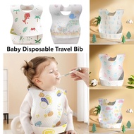 Individual Packing Disposable Baby Bib Travel Waterproof Bib Lapik Makan Baby Eating Bibs Feeding Ch