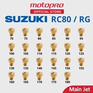 SAFETY SUZUKI RC80 RG Main Jet 70-180 Motorcycle MainJet RC 80 Racing Technology Motor Various Size 