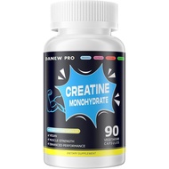 Creatine Monohydrate 2500mg Setiap Sajian, 90 Kapsul - Bebas Gluten, Bukan GMO B4C1