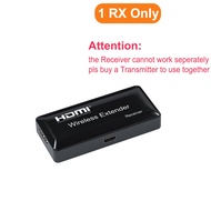 จอแสดงผลไร้สาย 150m ตัวขยาย HDMI เครื่องรับส่งสัญญาณวิดีโอ 1 TX และ 2 RX 3 RX 4 RX แบ่งปันหน้าจอสำหร