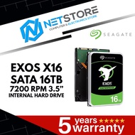 SEAGATE EXOS X16 SATA 16TB 7200 RPM 3.5" INTERNAL HARD DRIVE - ST16000NM001G