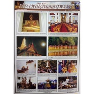 Poster Buddhist Lent Tradition Educational Illustration Learning Media Paper No.8024