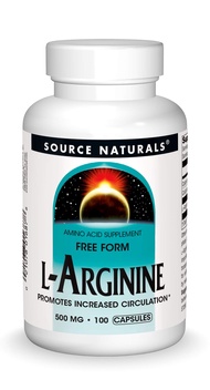 Source Naturals Free Form L-Arginine, 500mg - 100 Capsules Source Naturals Free Form L-Arginine, 500