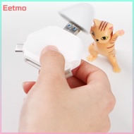 eetmo 3 In 1 Memory Card Reader With Triangle Magnetic Cap USB-C USB Lightning Port Support TF/SD For PC Laptop MacBook Smart Phone sg