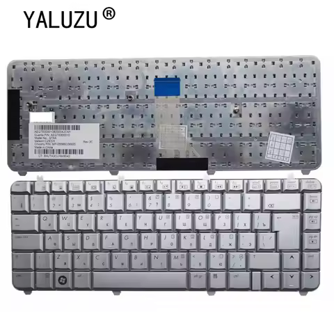 New RU russian Laptop keyboard for HP Pavilion dv5 dv5-1000 DV5-1100 dv5t dv5z Silver 9J.N8682.L0R 4