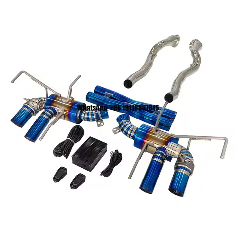 JTLD Hot Sales Auto Exterior Accessories Full Exhaust Titanium Exhaust Polish Downpipe Kits with X P