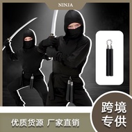 New Halloween ninjia cosplay Ninja Children's Costume Costume Black Samurai Costume