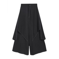 XITAO Pants Black Fake Women Loose Wide Leg Pants