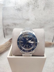 背透 Seiko 精工 盾牌 5號  機械錶 錶玻透亮 100M 很新 水鬼 藍水鬼 原廠盒  男錶 二手 正品 愛錶領養小舖