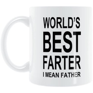 Worlds Best Dad Ceramic Mug Funny Father Gift European Style Pure Color Adult Beverage Cup Made in C