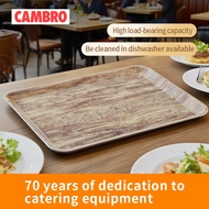 Cambro  bottom side wood grain fiberglass tray, storage tray