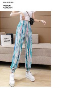 夏天爽涼透薄長褲彩虹Pants