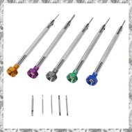 [D E O K] 5Pcs/Set 0.8-1.6mm Steel Screwdriver for Watch Repairing Portable Watch Tools Band Removal