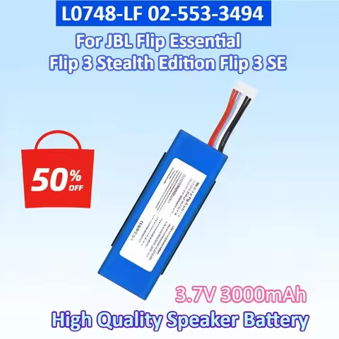 3.7V 3000mAh New High Quality Speaker Battery L0748-LF, 02-553-3494 For JBL Flip Essential Flip 3 St