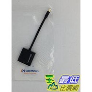 [美國直購] Cable Matters 101001 轉接器 Mini DisplayPort to HDMI Adapter 公對母轉換器 鍍金接口 黑色 連接線_PP3