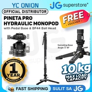 YC ONION PINETA Pro Hydraulic Carbon Fiber Monopod w/ Pedal + FH60 Fluid head, BC44 / BF44 Ball Head