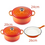 Enamel Cast Iron Dutch OvenBread Baking Pot with Self Basting Lid Porcelain Enameled Surface Cookware Pot Kitchen  Dining Cookware Pots Pans Enamel cast iron pots