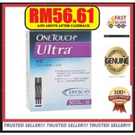 [EXP:12/25 AVAILABLE] OneTouch Ultra Blood Glucose Test Strips 50s / 50+10s (one touch ULTRA)