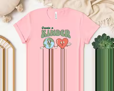 Create A Kinder Planet T Shirt Enviromental Be Kind To Other Aesthetic Trendy