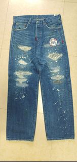 平售 Wtaps Trash 2代牛王 Denim jeans Fragment  fenom new manual sacai nhbd nike bape madness 大戰 44501 桃太郎