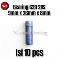 Bearing 629 2RS Contents 10pcs Laher Laker Lahar 629RS 6292RS 9x26x8mm