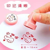 ((New Arrival) Children's Reward Stamp Smiley Face Stamp Teacher Use Small Red Flower Pattern Approv