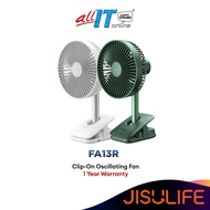 JISULIFE FA13R 8000mAh Upgraded Rotating Clip Fan Baby Stroller Clip Fan Desktop Fan Desk Clamp Tabl