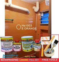 HE1003 FULL SET Epoxy Floor Coating HEAVY DUTY ( FREE Tool Set + 1L UNDERCOAT EPOXY WATERPROOF + 1L EPOXY PAINT )