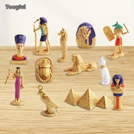 Tooyful 12 Pieces Ancient Egypt Toys Egyptian Statues Educational Figure Egyptian