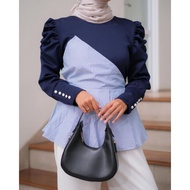 ASKA.ID - POPY REMPLE BLOUSE KOREAN SCUBA