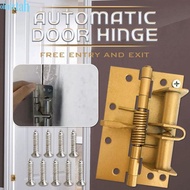 IOLINIXT Self Closing Door Hinge, yellow 4 Inches Spring Loaded Hinge, Multifunctional Automatic Clo