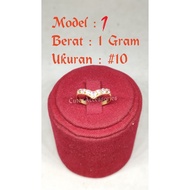 Aurel Adult Ring 1 Gram Light Gold