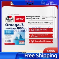 OMEGA 3 AKTIV DOPPELHERZ SEEFISCHOL 1000 - Box Of 80 Tablets minyak ikan laut dalam-TM