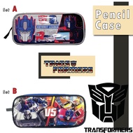 Transformers Pencil Case Large 2 Zip Compartment Boy Kids Student Kotak Pensel