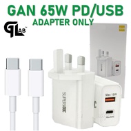 【FLASH CHARGER】Flash 30W ALIGATO Charger & Micro USB Cable Fast Charging USB Type C (120W Charger Se