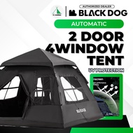 BLACKDOG Auto Tent Waterproof Rainproof Khemah Blackcoat Outdoor Cabin Camping Pop Up Tent Automatic