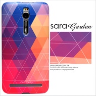 【Sara Garden】客製化 手機殼 ASUS 華碩 ZenFone Max (M2) 漸層 三角 幾何 圖騰 保護殼 硬殼