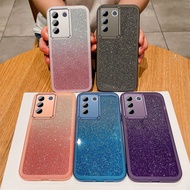Phone Casing Back Cover Soft TPU Silicone Case For VIVO V29e V29 V27e V27 Pro Y02 Y02T Y02A Y27 4G 5G Flexible Bling Shockproof Bumper Gradient Camera Lens Protect Glitter Case