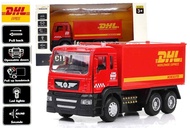 DHL Red Truck Courier Express delivery die-cast model