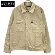 Fred Perry M2400 米色棉斜紋襯衫，M 碼 [二手]