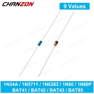 1N34A 1N5711 1N6263 1N60 1N60P BAT41 BAT42 BAT43 BAT85 Small Signal Schottky Barrier Diode Axial DO-
