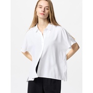 UNIQLO - RAYON SHORT SLEEVE BLOUSE (WHITE)