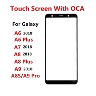 A750 Outer Screen For Samsung Galaxy A6 A7 2018 A8 Plus A9 Pro A8S A9S Touch Panel LCD Display Front
