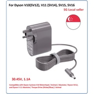 30.45V 1.1A Battery Charger for Dyson -Replacement for V10(except V10 fluffy) V11 V12 V14 V15 SV12 S