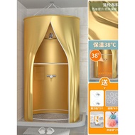 Bathroom waterproof tent, curtain, winter household bathroom thickened insulation shower cover, folding tent