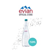 Evian Sparkling Mineral Water Glass 750ml