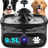 Kastty 9.5L/2.5Gal Dog Water Fountain,Large Pet Water Fountain for Dogs Inside,Quite Dog Water Bowl 
