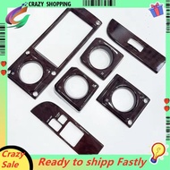 6PCS Interior Dashboard Wooden Trims for   70 71 75 LC76 LC79 Hj75 Hzj75 Hzj79 Hdj79 1984-2006